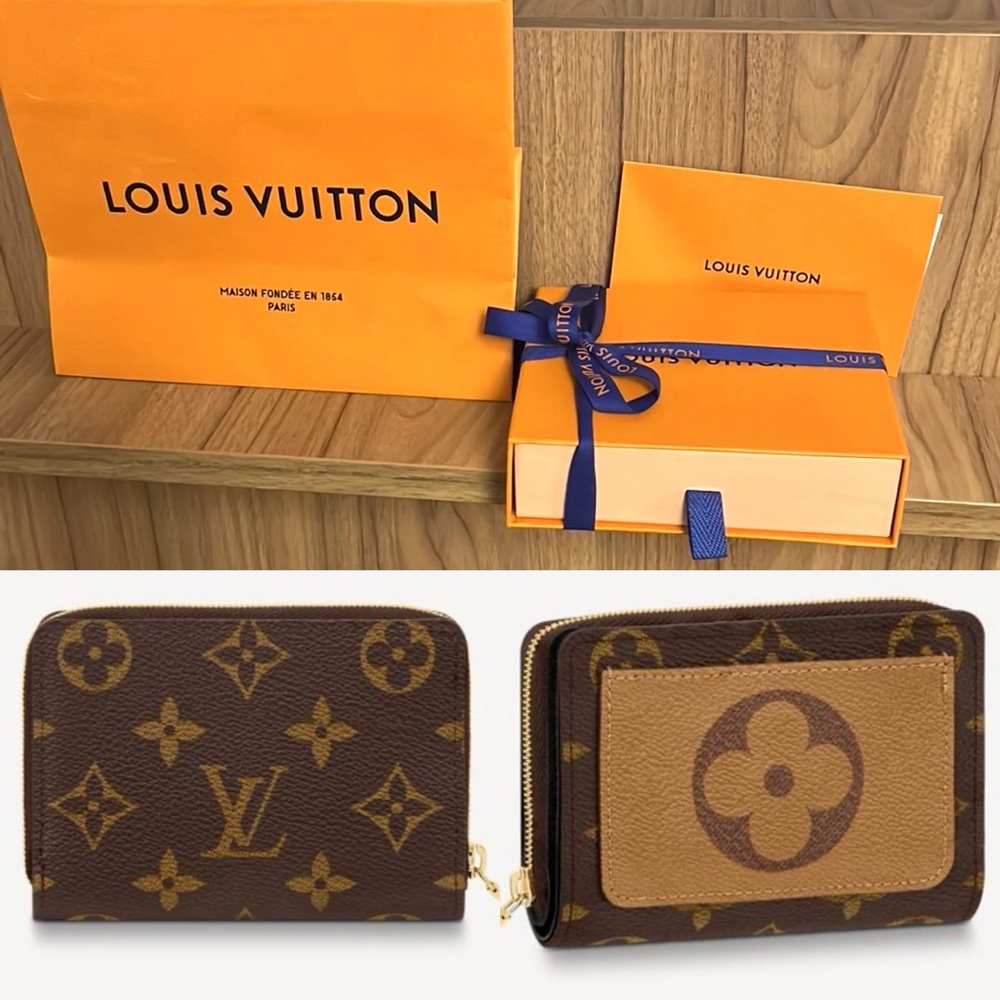 💎 NEW 💎LOUIS VUITTON LOU ZIPPY REVERSE WALLET